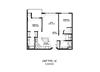 2 Bedroom Floor Plan